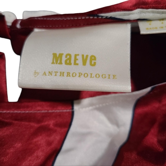 MAEVE BY ANTHRO Maria wide striped blouse 0 - Picture 3 of 11